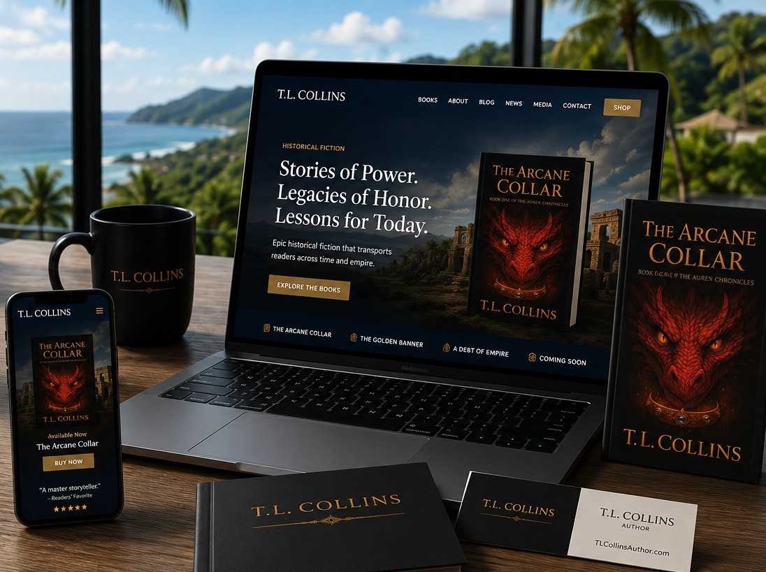 Author website developed by BridgePoint Strategic for T. L. Collins